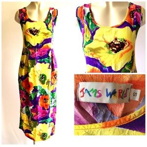 Jams World Floral Midi Dress Size S